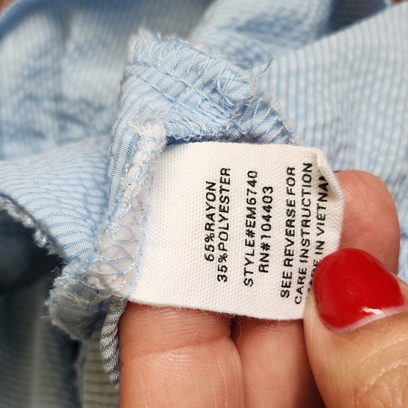 E&M SLEEVELESS RUFFLE CROP TOP SIZE S - Picture 6 of 6